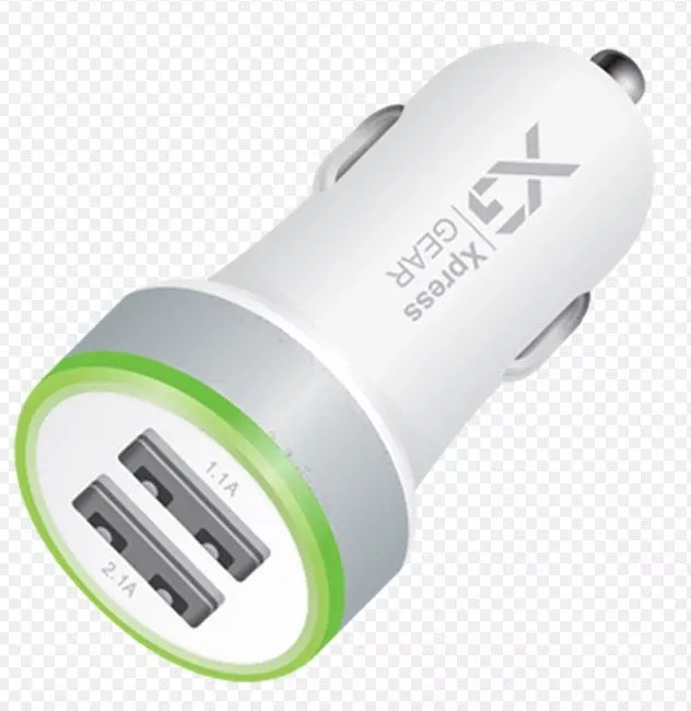 XG Dual Port Car Charger Cigarette Lighter