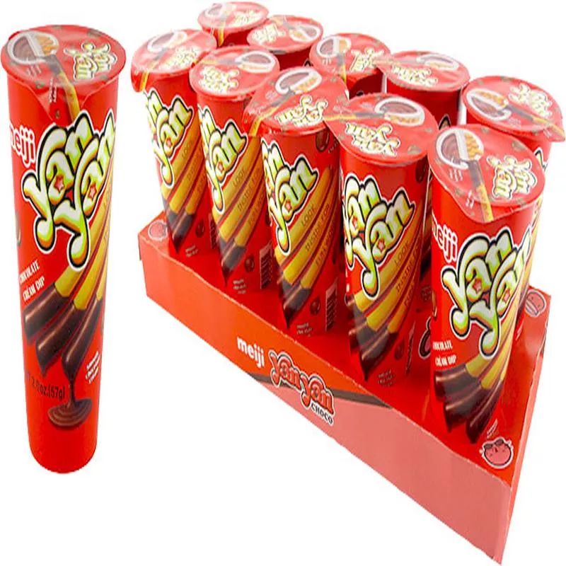 Yan Yan Chocolate Cracker Stick w/ Dip 2oz Tube (SNG10)