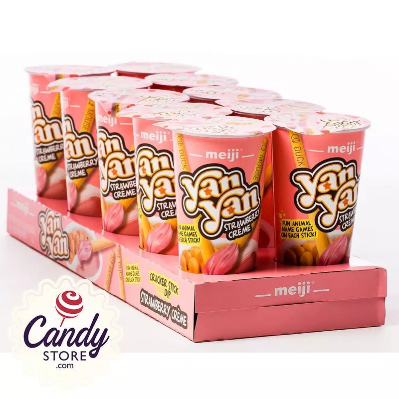 Yan Yan Cracker Stick with Strawberry Dip – 10ct