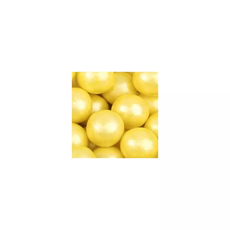 Yellow Shimmer Bubble Gum Balls – 2lb