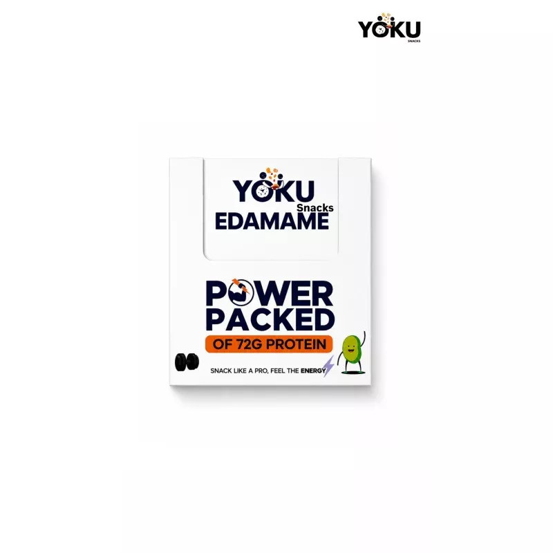 Yoku Roasted Edamame Beans Pack of 6 | High Protein| 72g Protein
