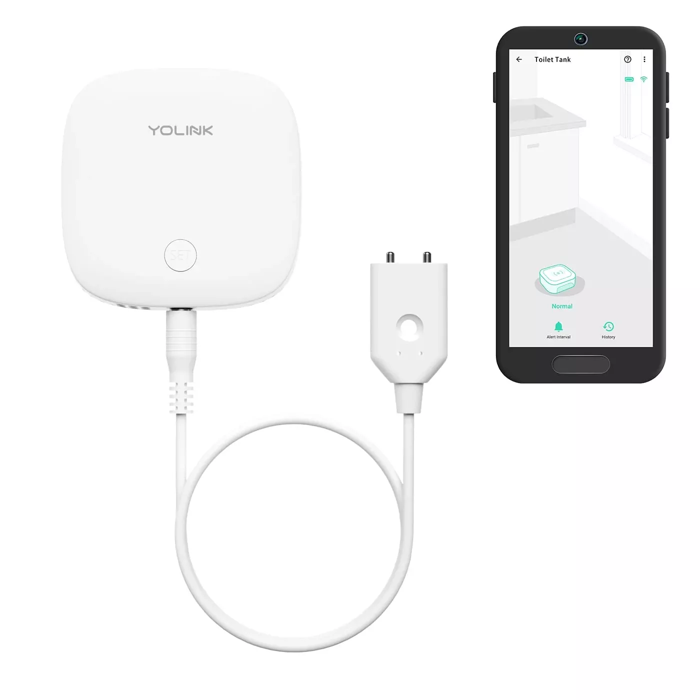Yolink Water Leak Sensor 3, With Built-In Siren Up To 105Db, Compatible With Alexa And Ifttt - Yolink Hub Required