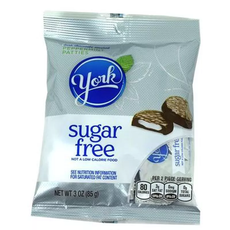 York Sugar Free Peppermint Patties 3oz Peg Bag (SNG12)