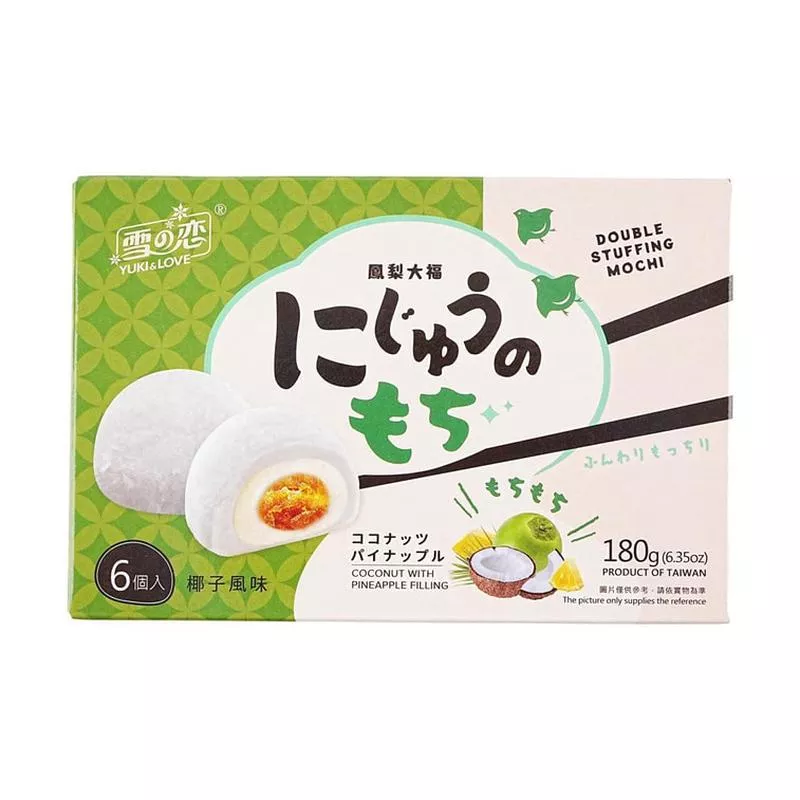 Yuki&Love Pineapple and Coconut Double fIlling Mochi