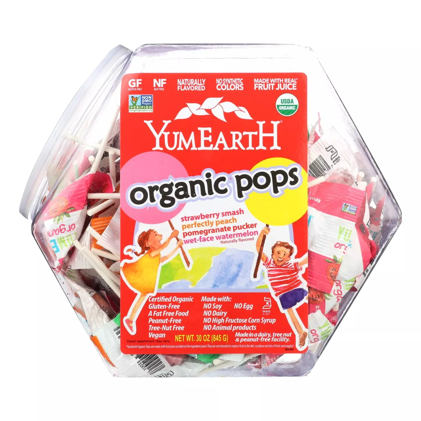 Yumearth Counter Top Assorted Fruit Lollipops Bin - 1 Each - 30 Ounce