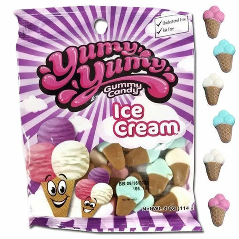 yumy yumy gummy ice cream cones (4oz)