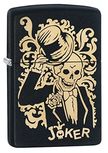 Z- 29632 Blk Matte Lazer Engraved Joker Single Box