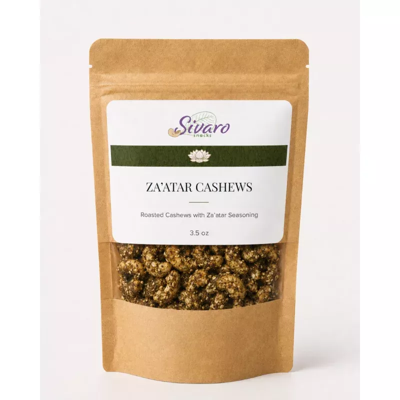Za’atar Cashews – Seed-Oil-Free, 3.5 oz
