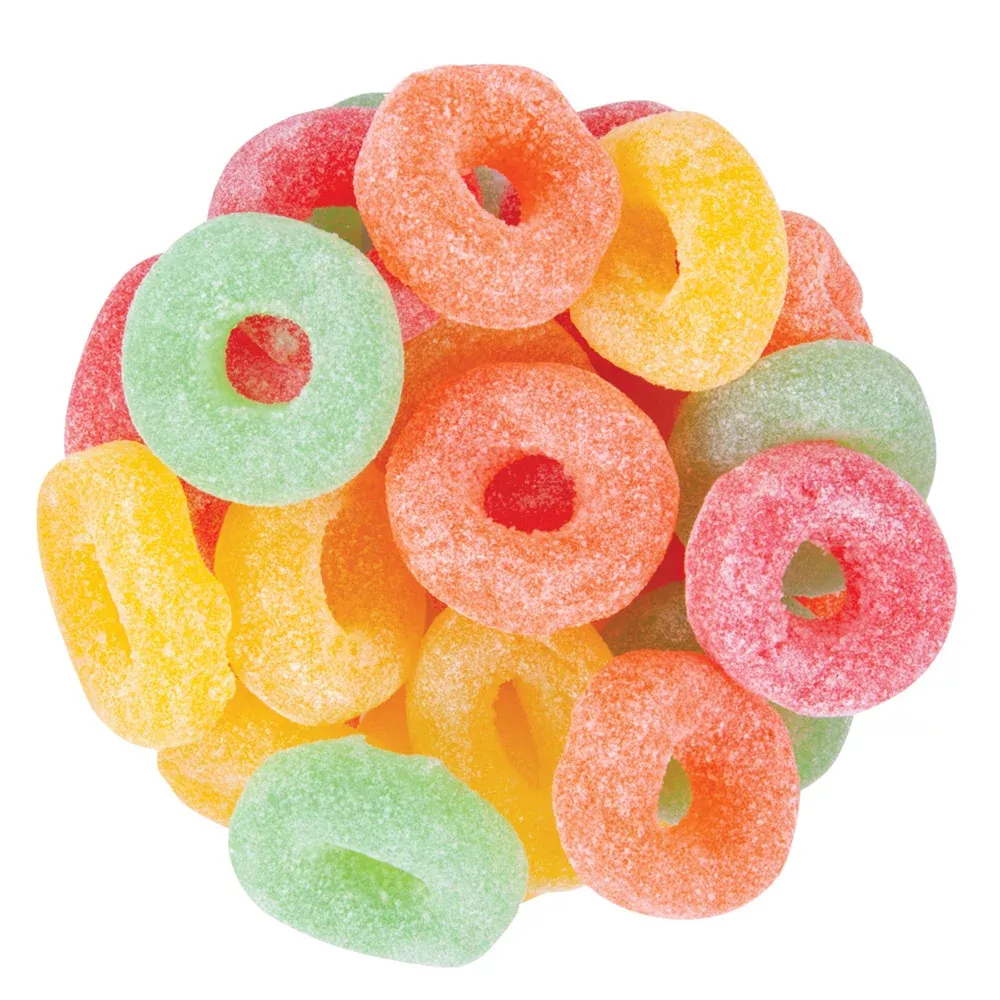 Zachary Confections Assorted Fruit Jelly Ring Candy - 15 LB