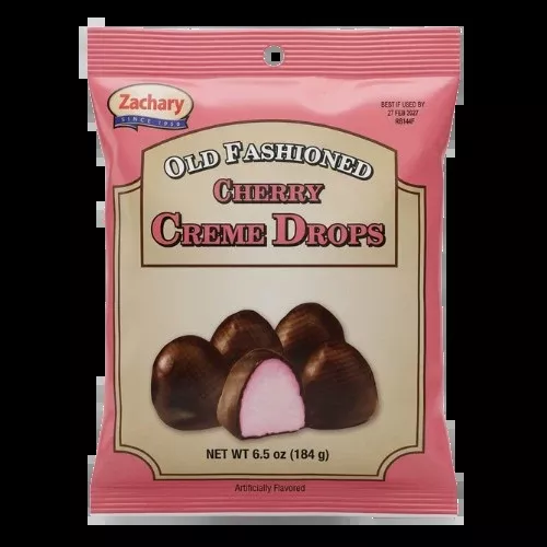 Zachary Old Fashioned Cherry Creme Drops 6.5 oz. Bag