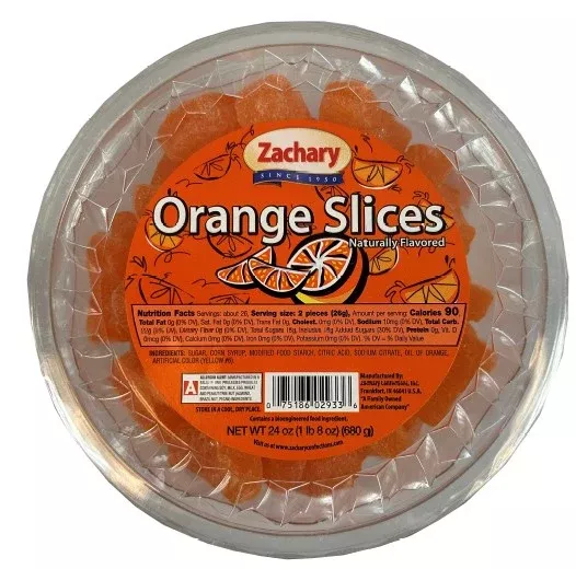 Zachary Orange Slices Candy Tub