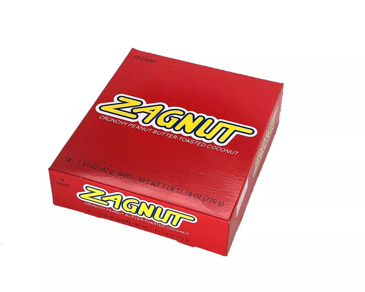 Zagnut "200 Calorie" 1.51 oz. Bars - 18 / Box