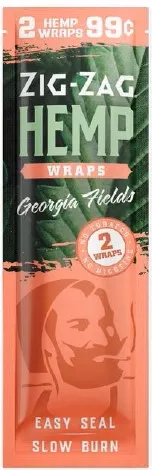 Zig Zag Hemp Wraps Georgia Fields (Pack of 25)