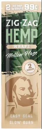 Zig Zag Hemp Wraps Mellow Haze 25 Pack (Pack of 2)