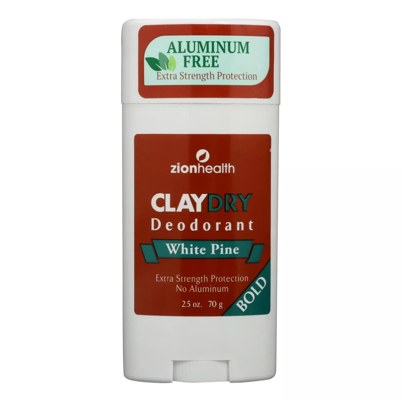 Zion Health Claydry Silk Deodorant - White Pine - 2.5 Ounce
