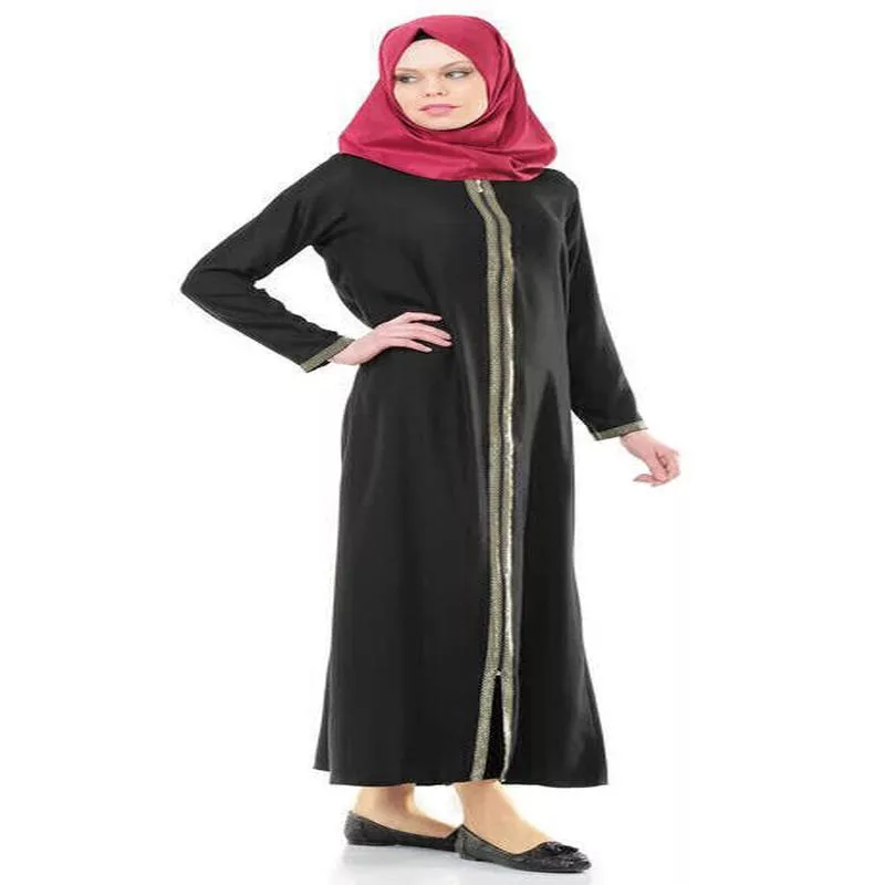 Zippered Black Prayer Dress