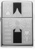Zippo Ace High Polish Chrome Lighter