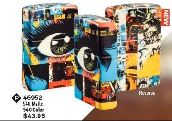 Zippo Collage Design 540 Matte Lighter