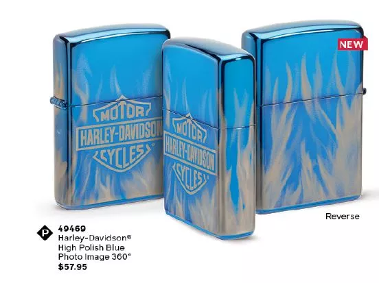 Zippo Harley Blue Lighter