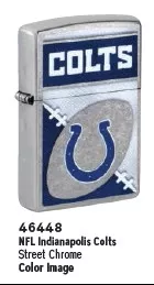 Zippo Indianapolis Colts NFL Chrome Lighter
