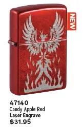 Zippo Phoenix Candy Apple Red Lighter - 1ct