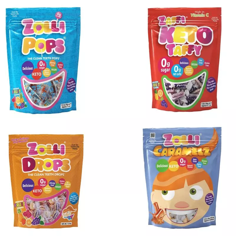 Zolli Sugar Free Candy Sampler 4 Bag