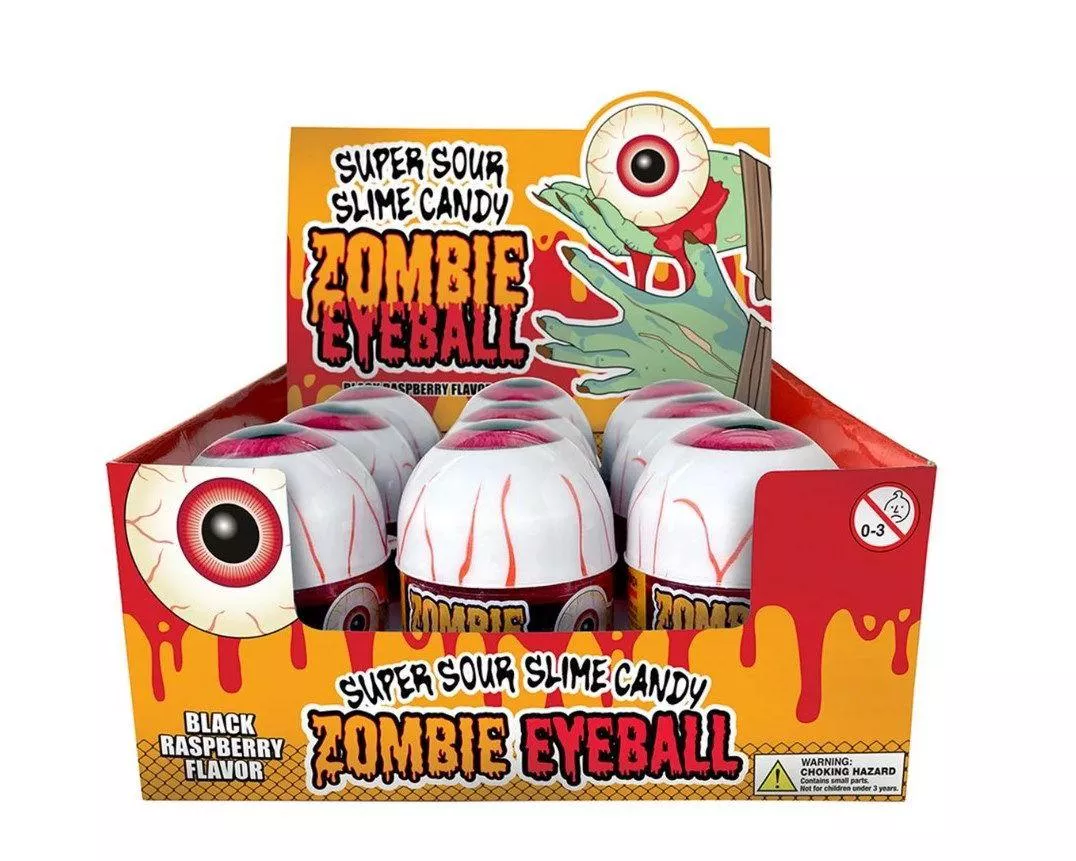 Zombie Eyeball Sour Slime 3.5 oz Box - 9 / Box