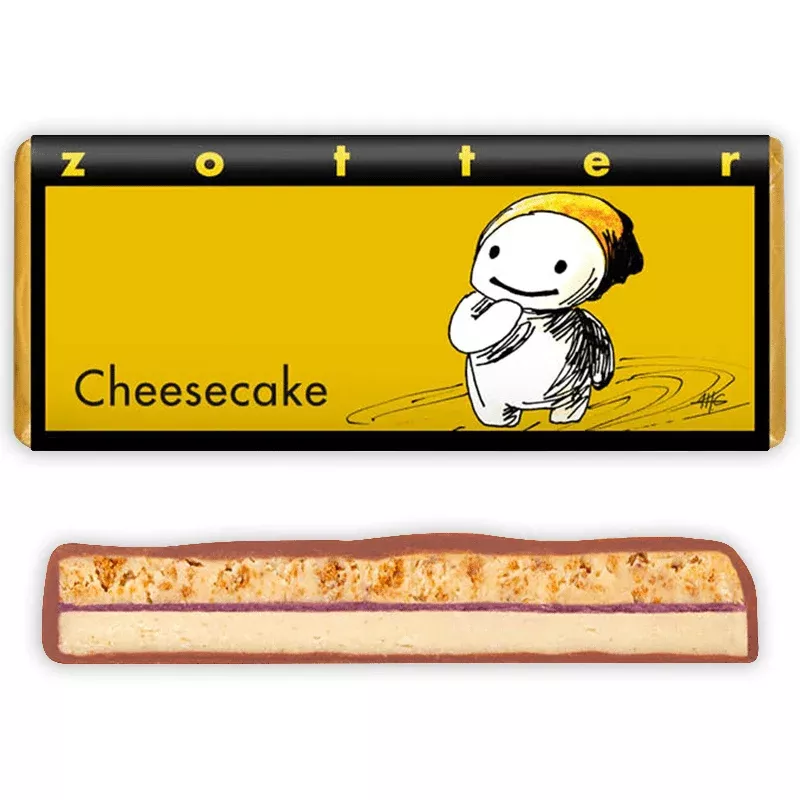 zotter cheesecake milk chocolate 50%
