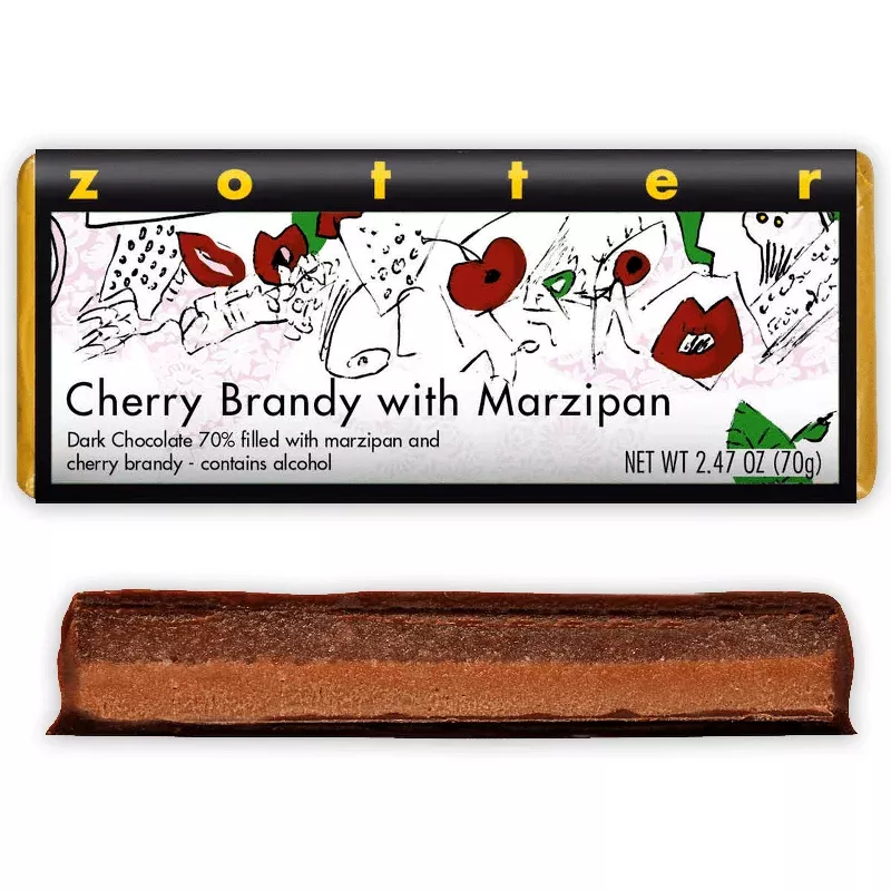 zotter cherry brandy w/ marzipan (filled)
