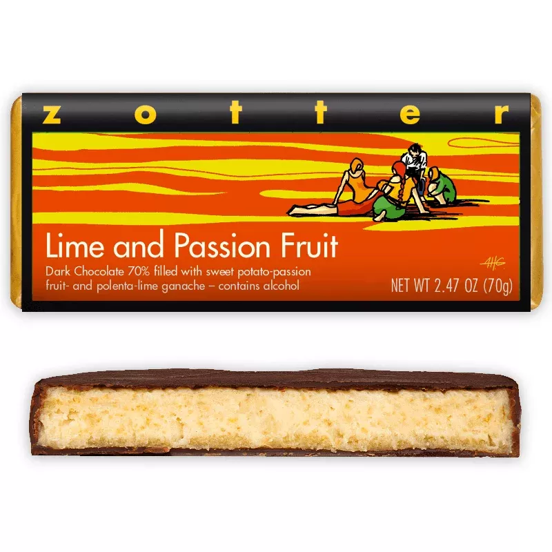 zotter lime & passion fruit 70% (filled)