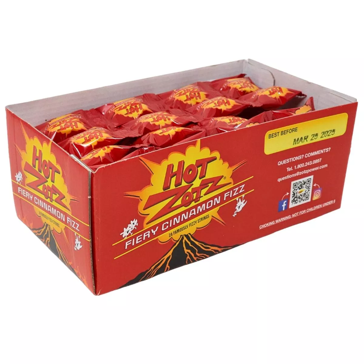 Zotz Hot Fiery Cinnamon Fizz .7oz – 24 Pack