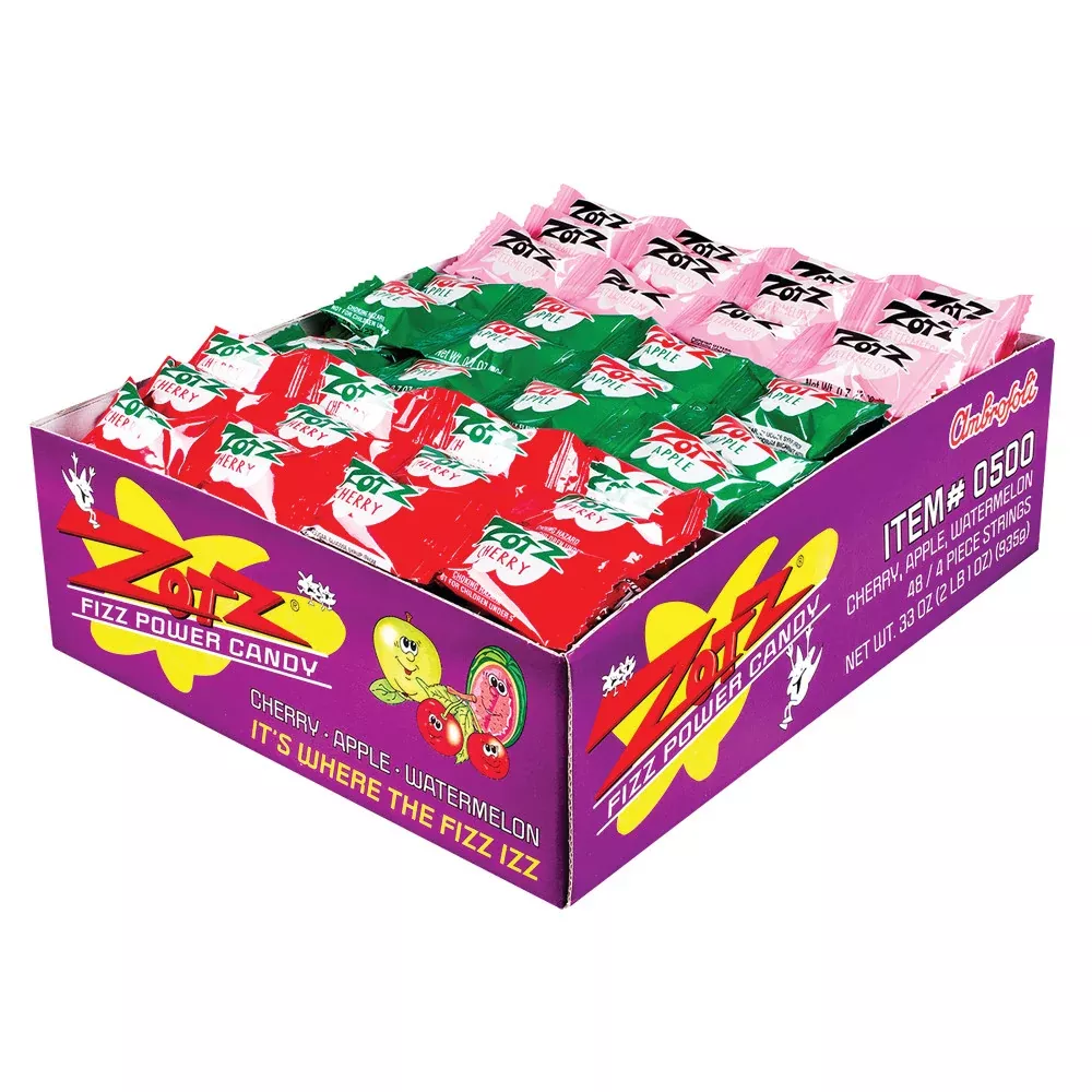 Zotz Sour Strings Candy Flavors - 48ct