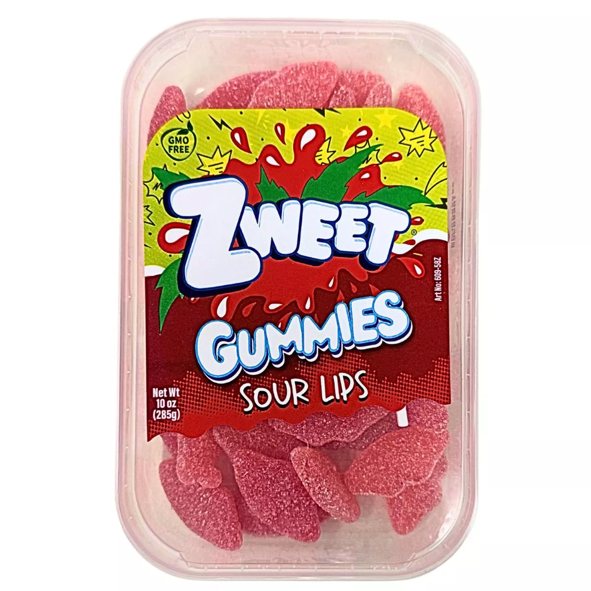 Zweet Gummies Sour Lips 10oz – 6 Pack