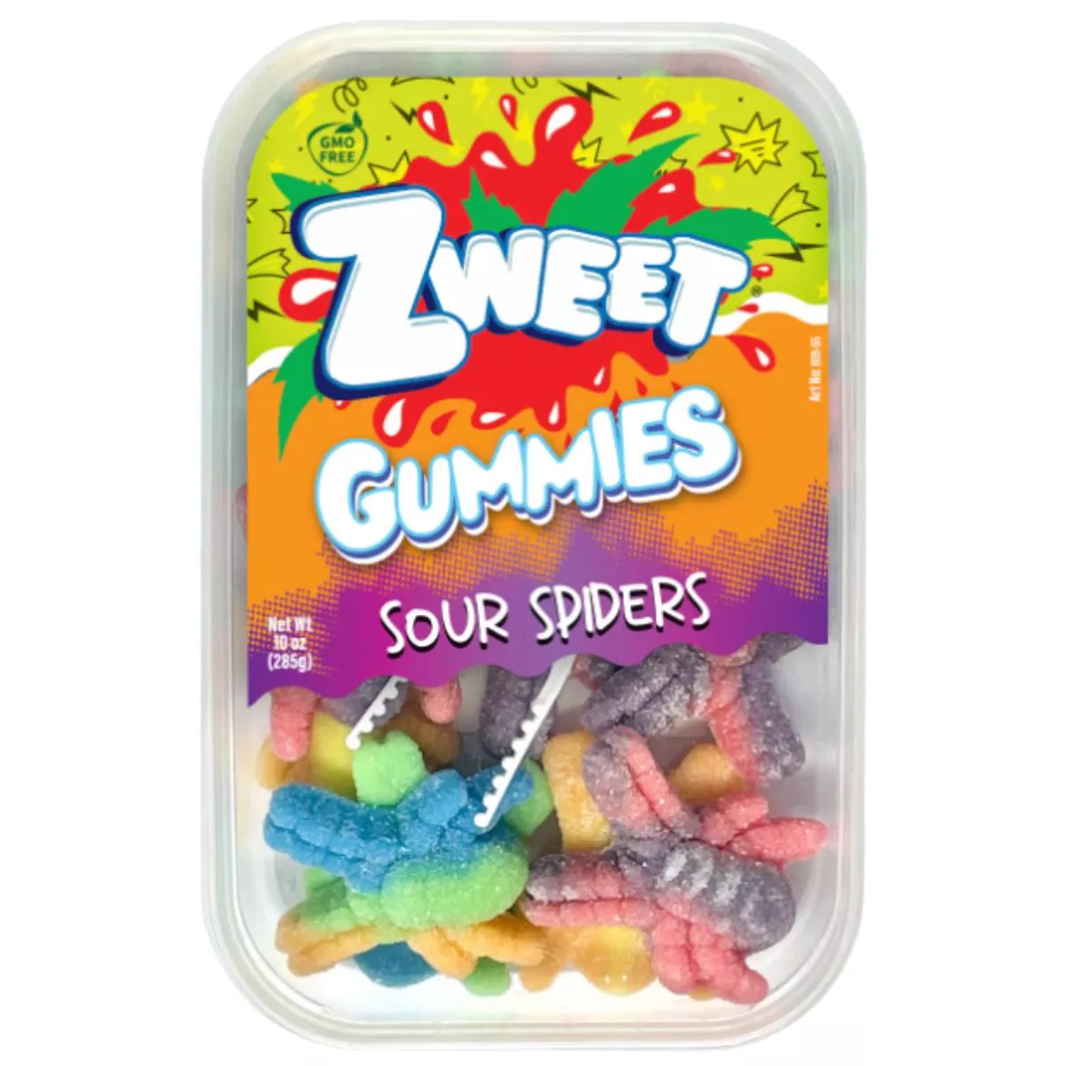 Zweet Gummies Sour Spiders 10oz – 6 Pack