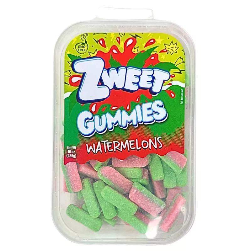 Zweet Gummies Sour Watermelons – 10oz