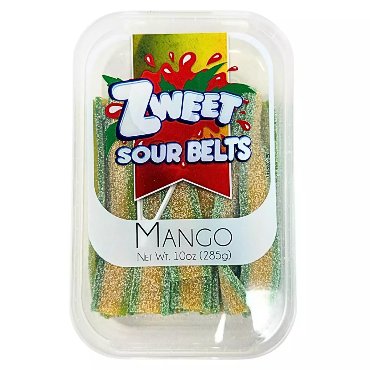 Zweet Sour Belts Mango 10oz – 6 Pack