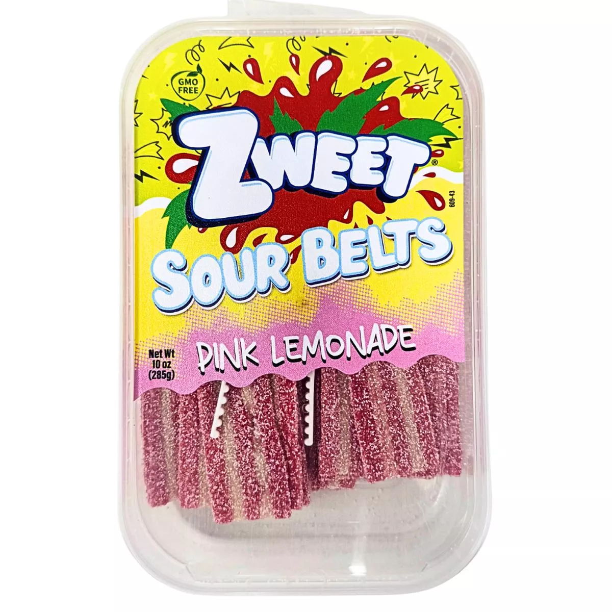 Zweet Sour Belts Pink Lemonade 10oz – 6 Pack