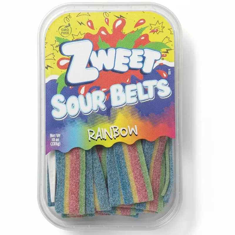 Zweet Sour Belts Rainbow – 10oz