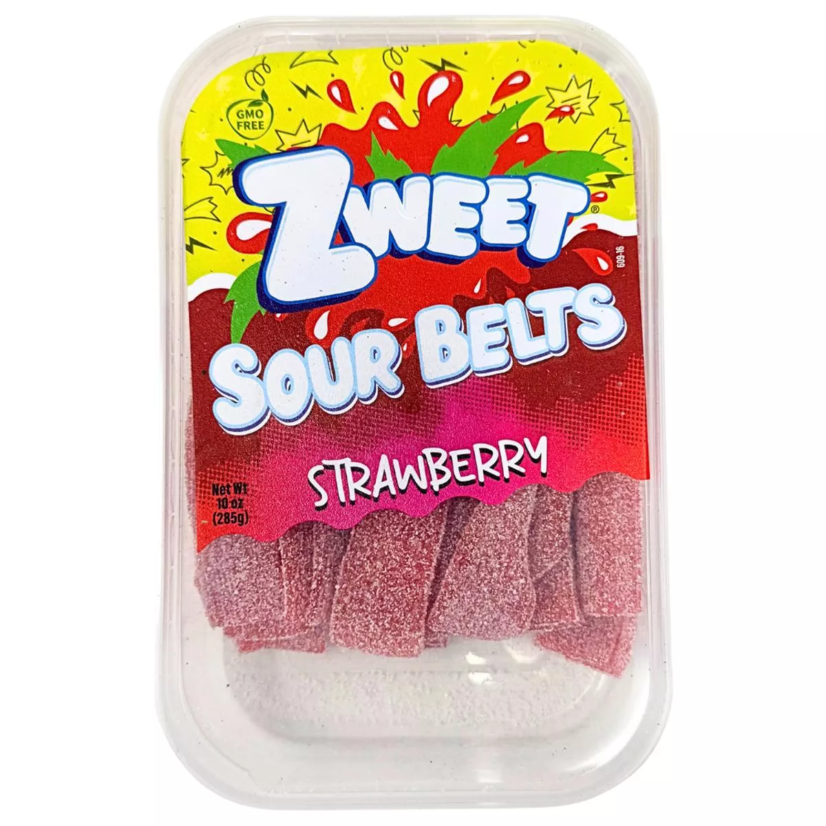 Zweet Sour Belts Strawberry 10oz – 6 Pack